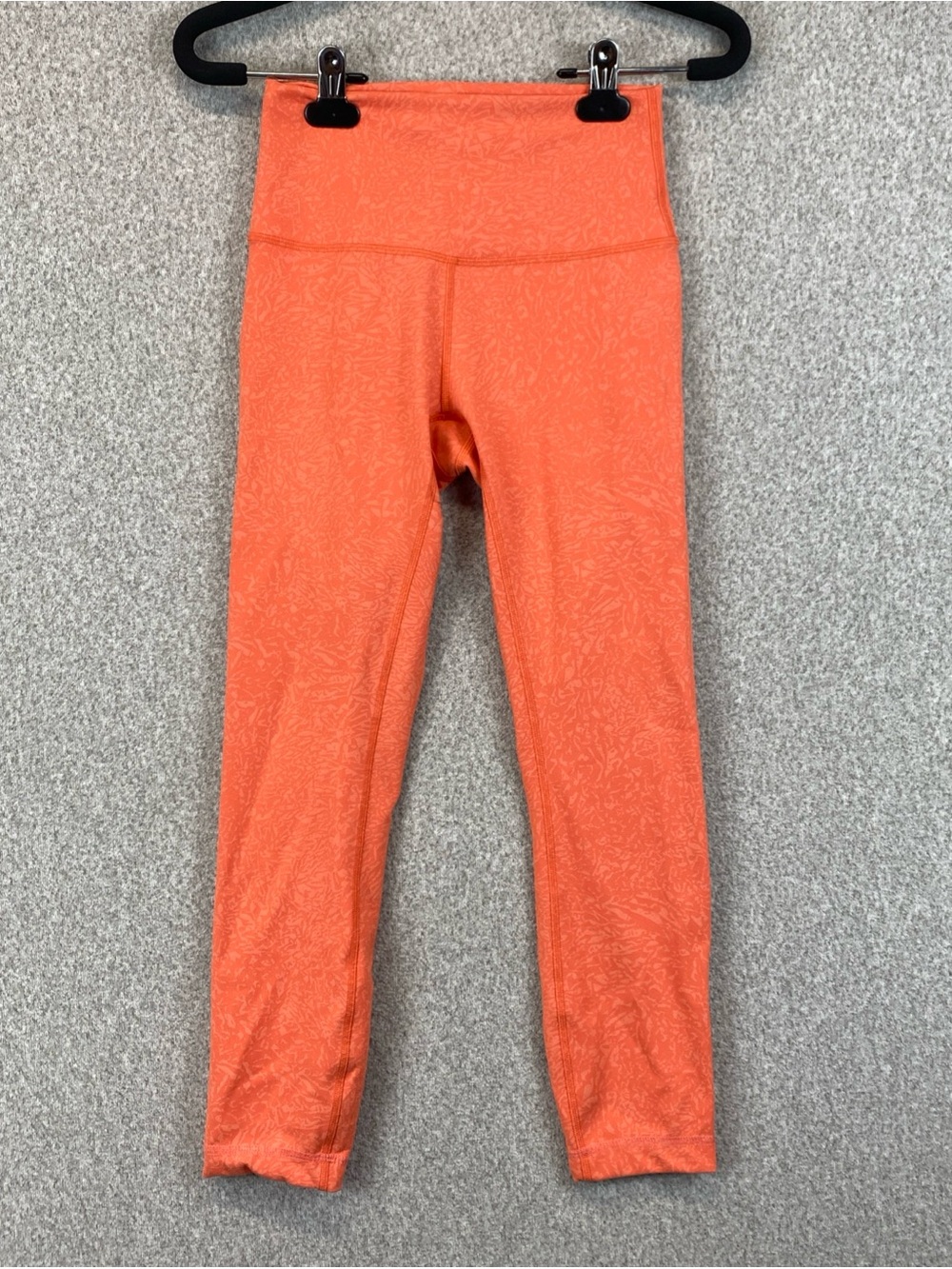 Lululemon Wunder Train High Rise Tight 23” Leggings Womens 4 Orange Coral W5DLRS